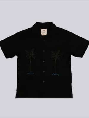 SYMMETRIC PALM SHIRT BK